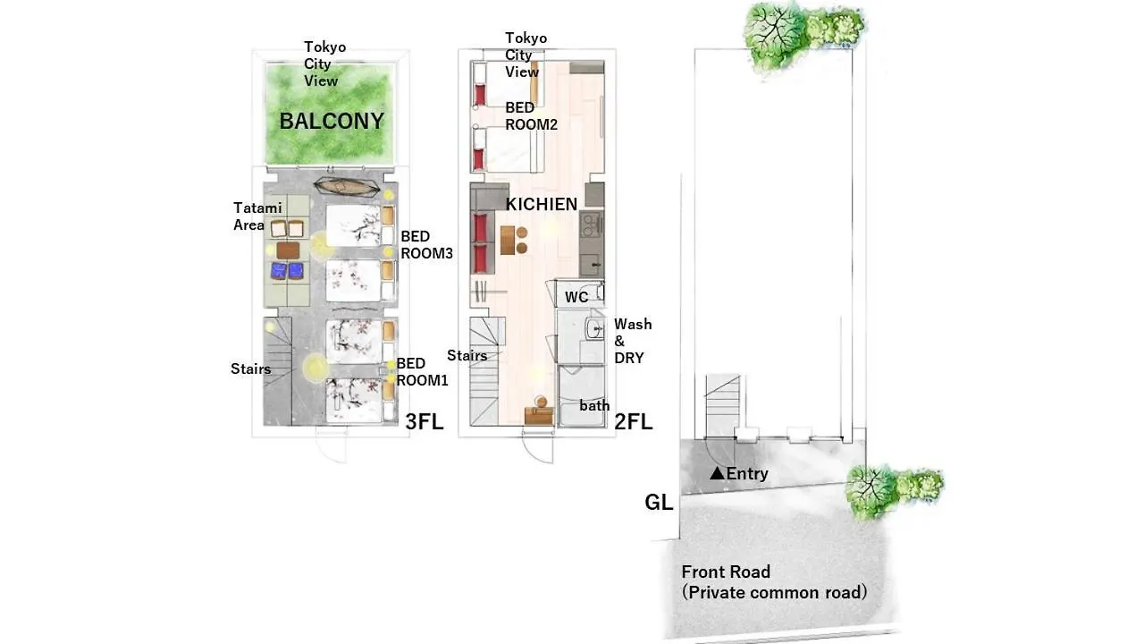 Shibuyayoyogi Shinjuku 8Psn 70Sqm New Apartment Maisonette Tokyo Japan